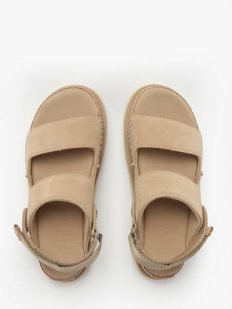 Sandalen Uit Leder Ugg Beige women 1167399 ander zicht 3